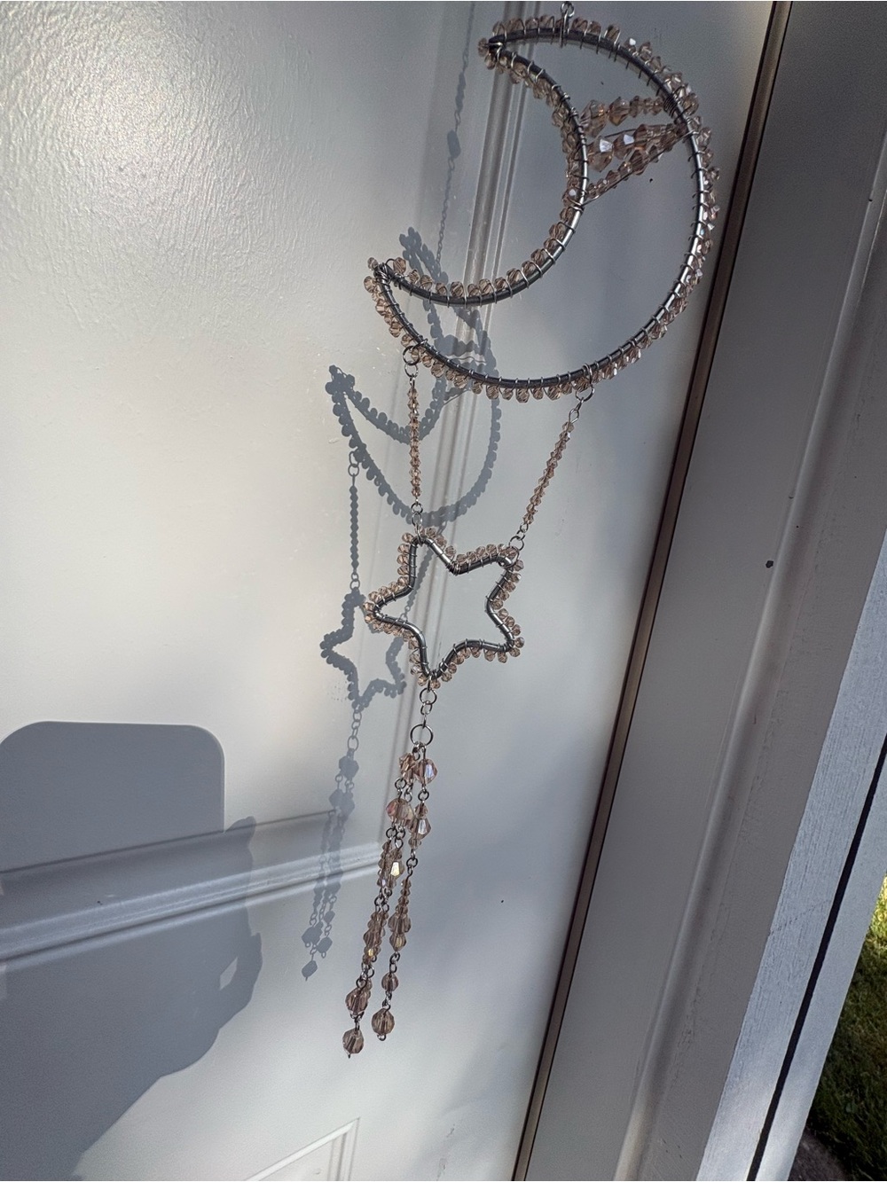 Crescent Moon Champagne SunCatcher - Picture 6 of 9